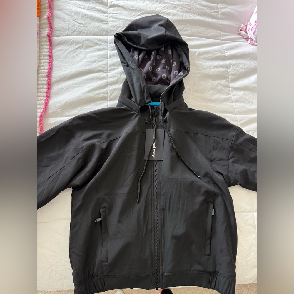 Burn Boot Camp Black Full Zip Windbreaker